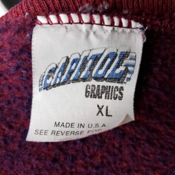 UNLV Rebels Sweatshirt Vintage 90s University Of Nevada Made In USA Mens Size M - Picture 4 of 5